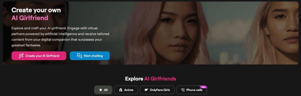 FantasyGF, the safe-bet AI girlfriend app