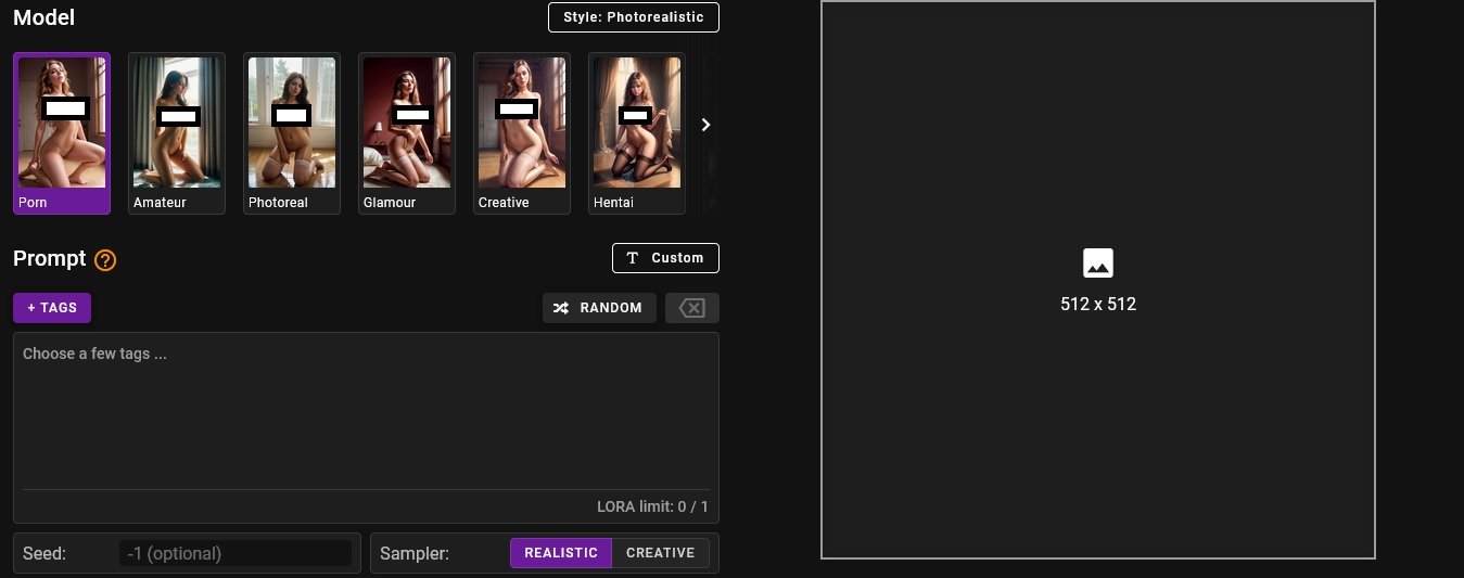 iMake.porn is the AI nude generator with the most customization tags