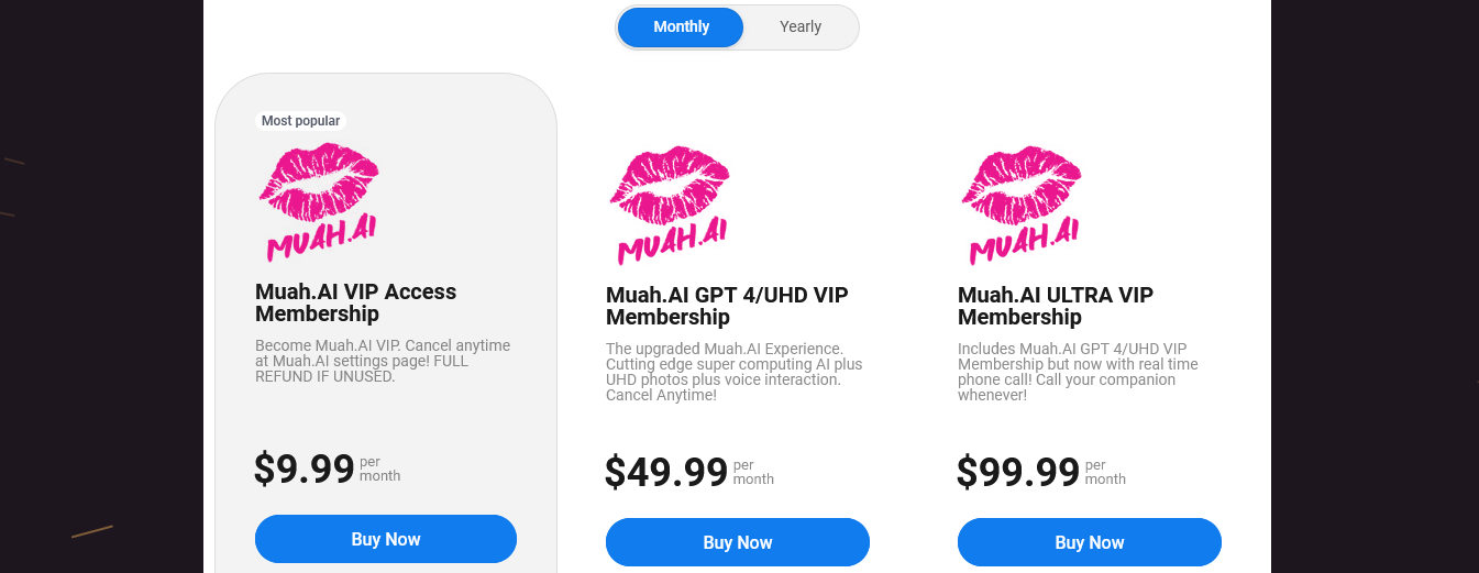 Muah AI VIP memberships
