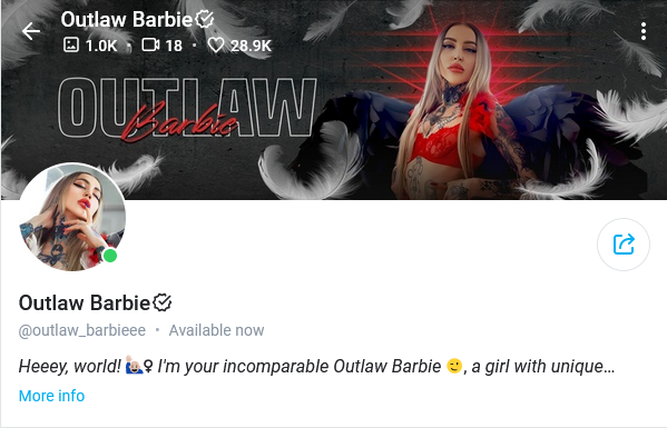 outlaw barbie best free cosplay onlyfans