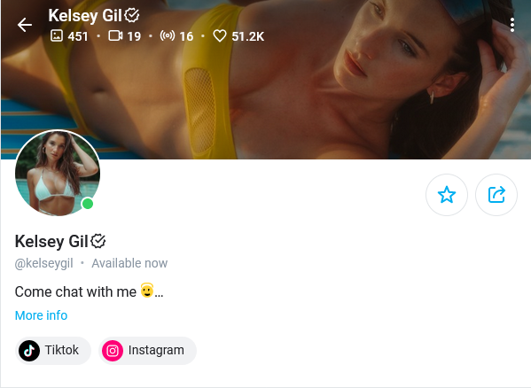 kelsey gil best tiktok model onlyfans