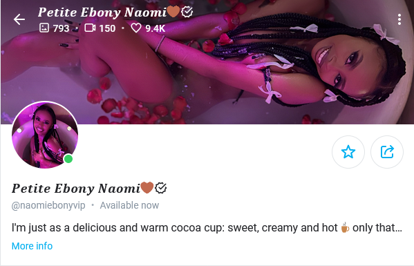 naomi ebony best free tiktok onlyfans